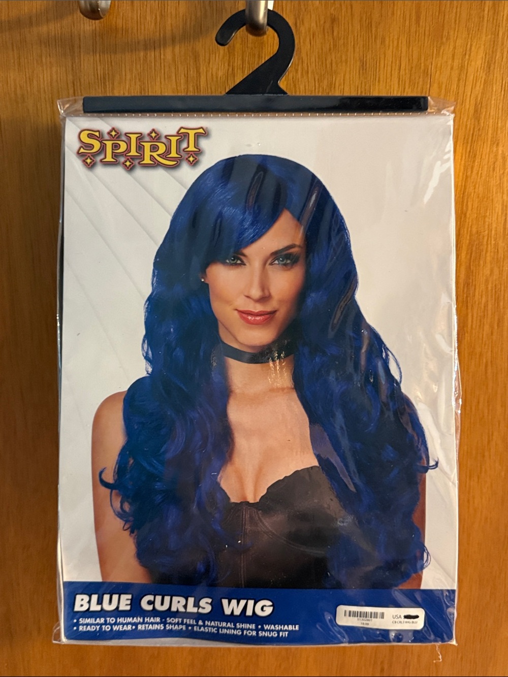 Spirit Blue Curls Wig Halloween Costume Accessory New